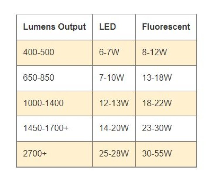 What is the lumen output of a t8 lamp?