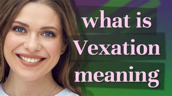 What is the meaning of vexation in the Bible?