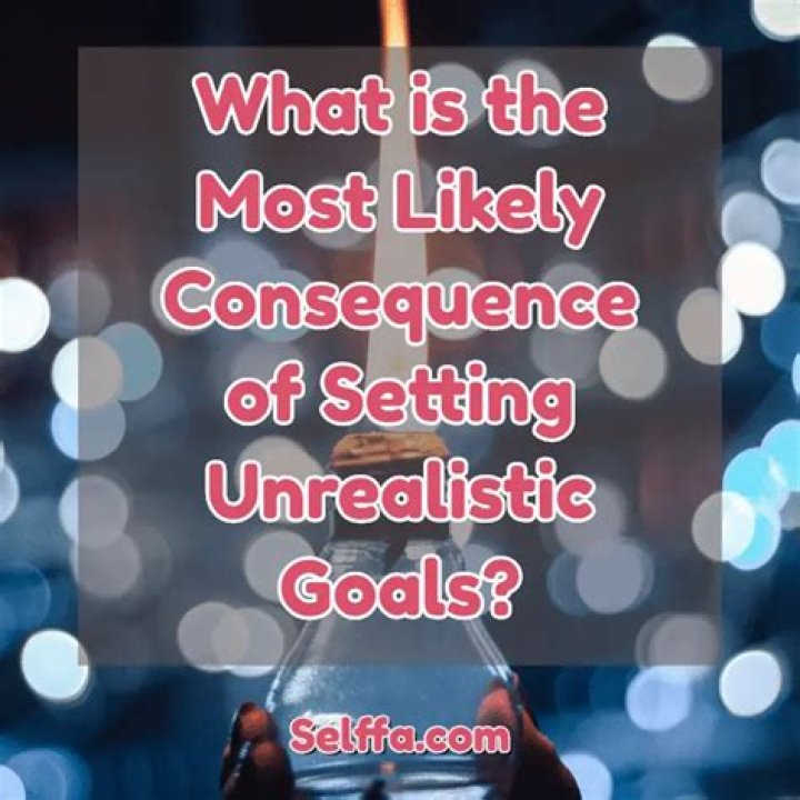 what is the most likely consequence of setting unrealistic goals?