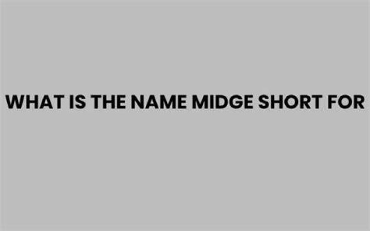 What is the name Midge short for?