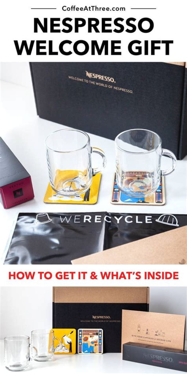 What is the Nespresso signature welcome gift?