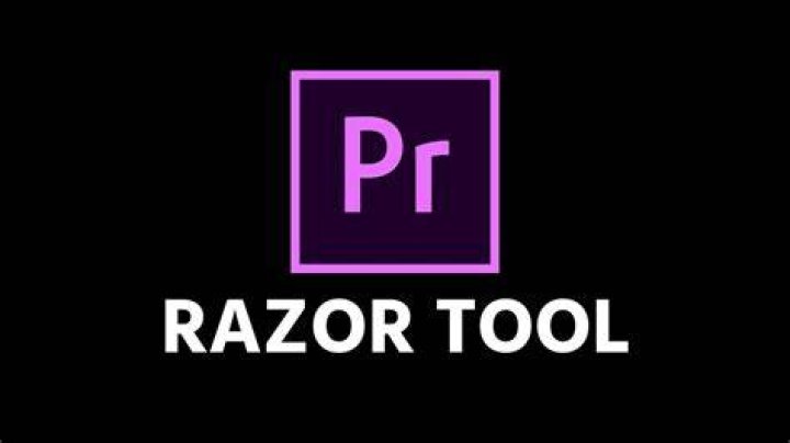 What is the razor tool in Premiere?