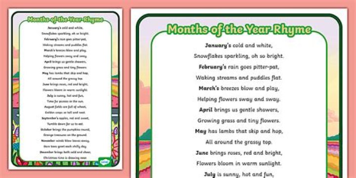 what is the rhyme to remember the months?