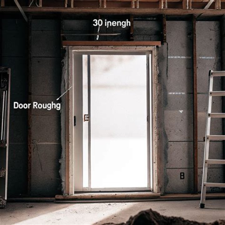 What is the rough opening for a 30 x 80 door?