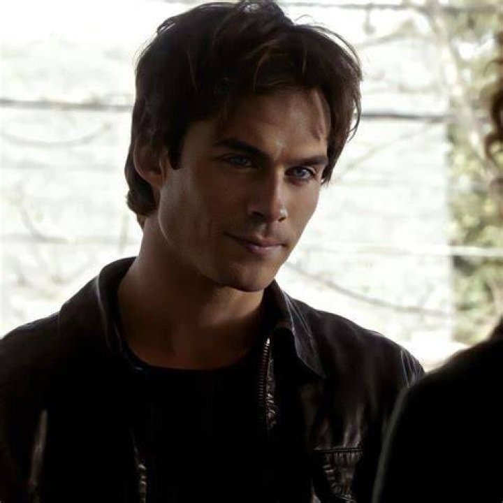 What kind of hair does Damon Salvatore have?