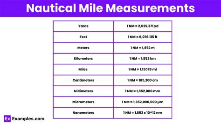 What measurement is a tenth of a nautical mile?