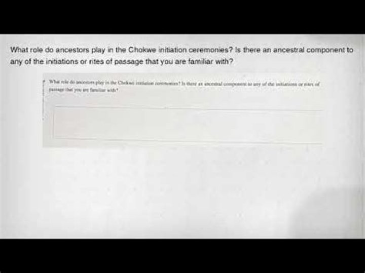 What role do Ancestors play in the Chokwe initiation ceremonies?