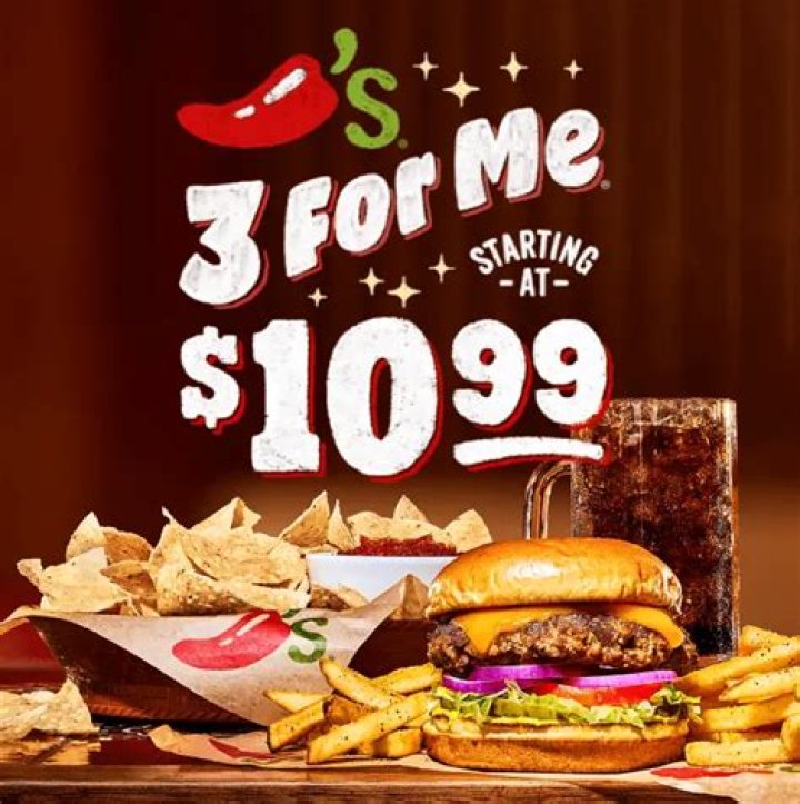 What’s on the 3 for 10 at Chili’s?