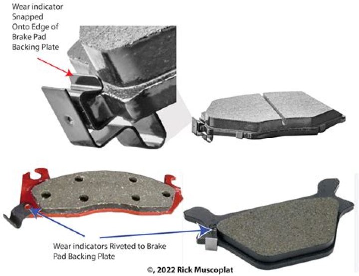 What side does the squealer go on brake pads?