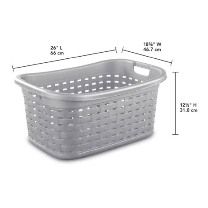 What size is a standard laundry basket?