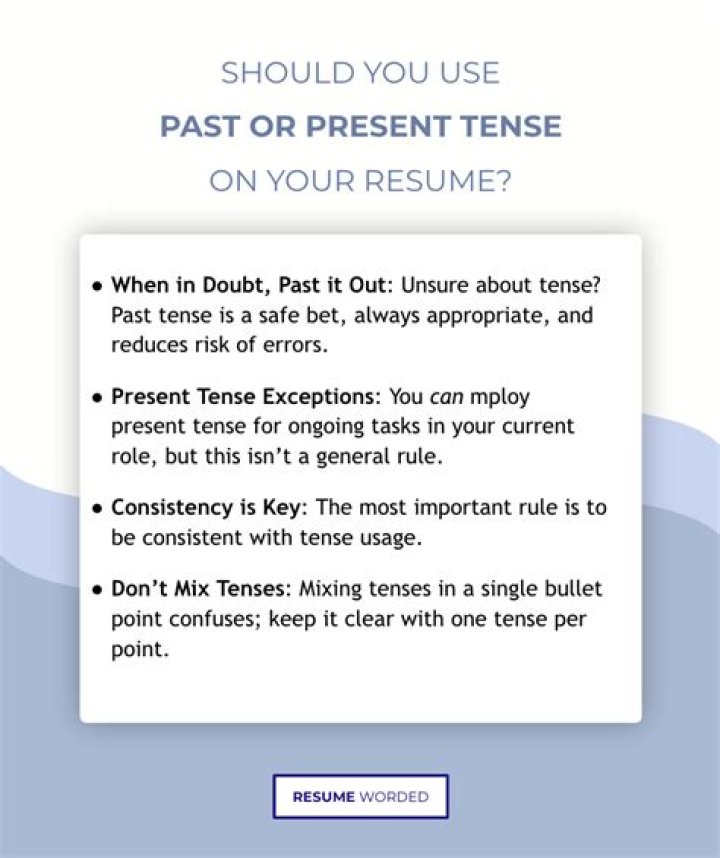 What tense should verbs be in an essay?
