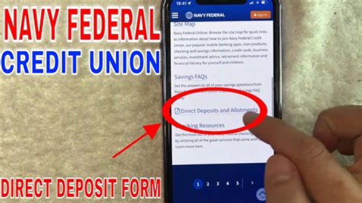 What time does Navy Federal Deposit pay?
