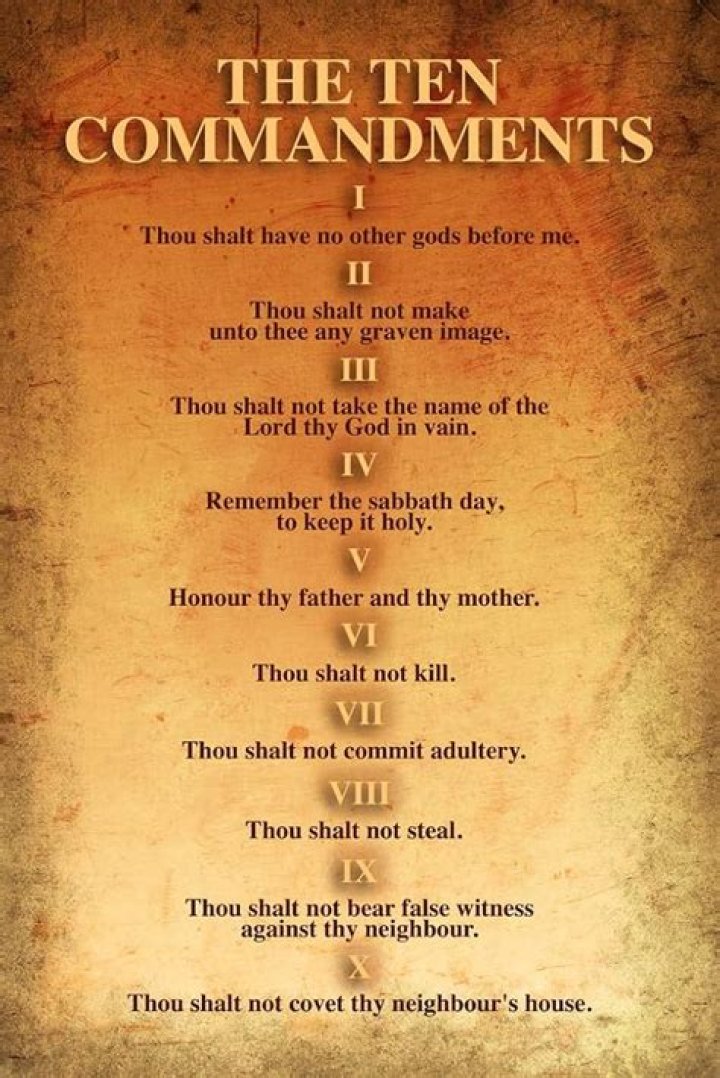 What verse is the 10 commandments in the Bible?