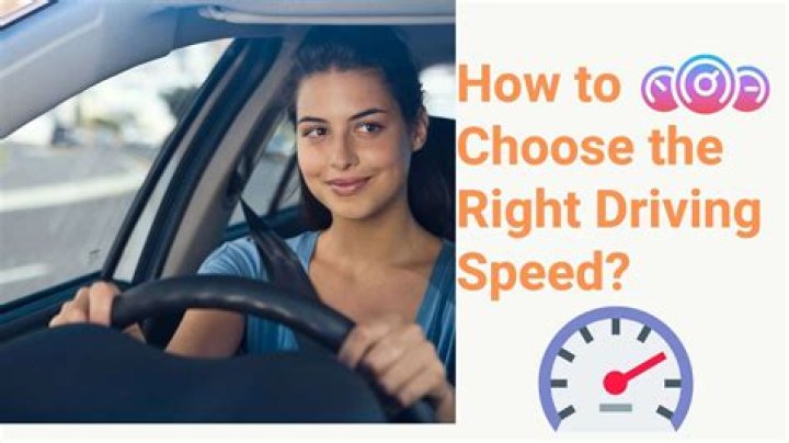 When choosing your driving speed the most important thing to consider is in Texas?