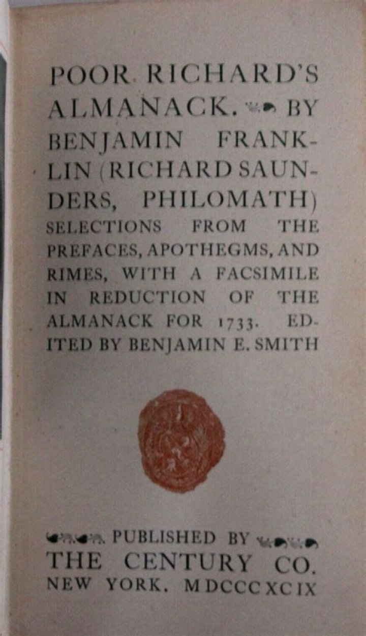 When did Benjamin Franklin Write Poor Richard’s Almanac?