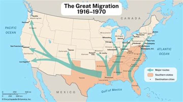 When did the first great migration occur?