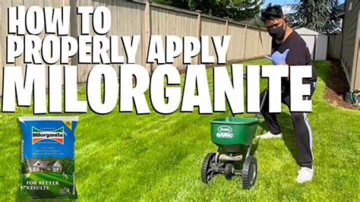 When should I apply milorganite to my lawn?