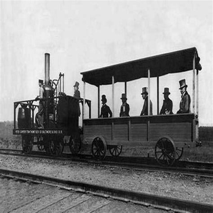 When was the first electric train invented?