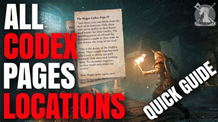 Where are all the Codex pages in ac2?