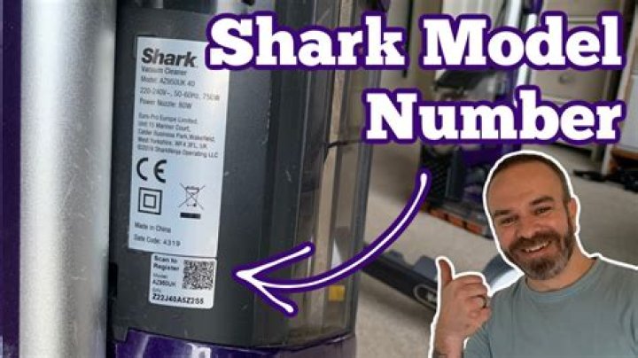 Where do I find the model number for my shark vacuum?