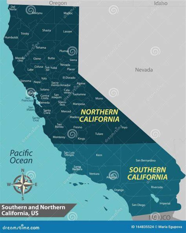 Where does North California start?