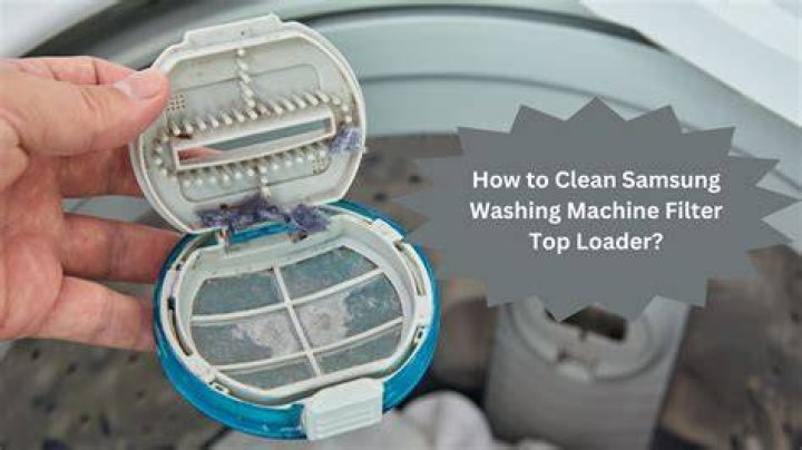 Where is the filter on a top loader washing machine?