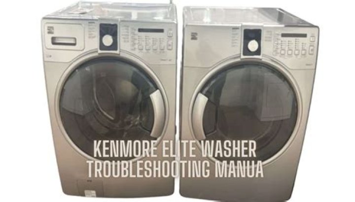 Where is the model number on Kenmore Elite washer?