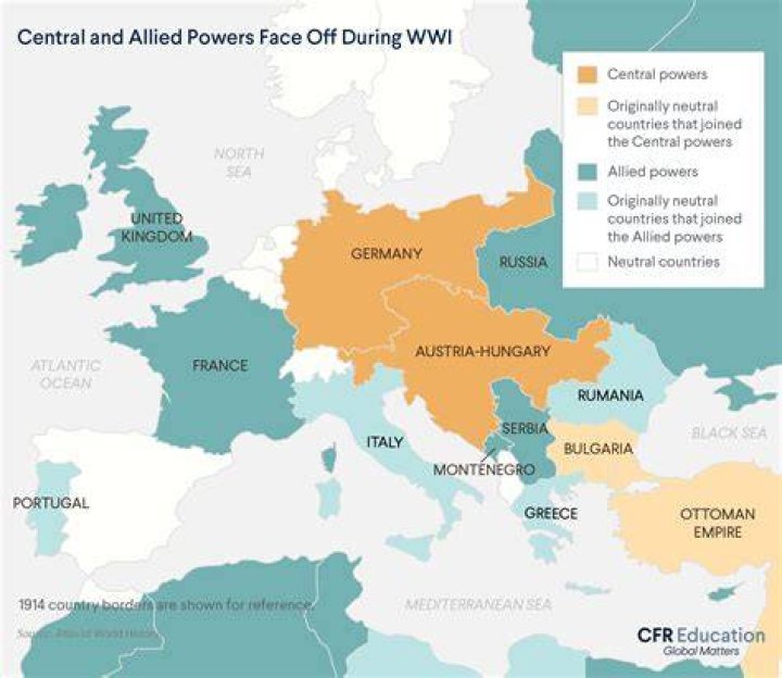 Which European country entered ww1 as part of central powers but later switched sides to the Allies in 1915?