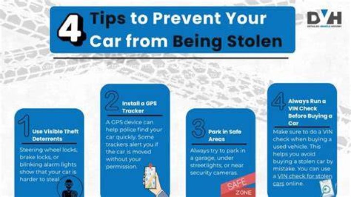 Which is not a step to prevent your car from being stolen?