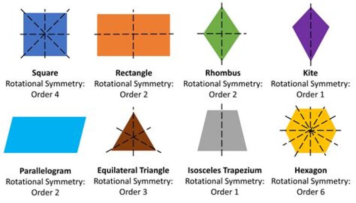 Which shape does not have a rotational symmetry?