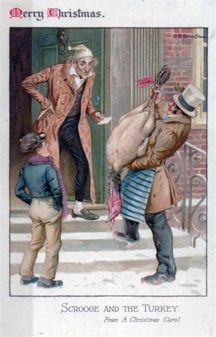 Who did Scrooge buy the turkey for?
