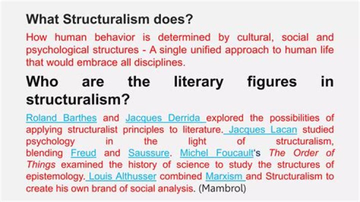 Who invented structuralism?