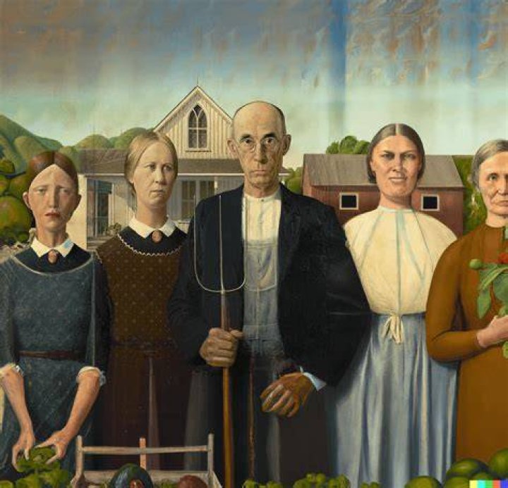 Who owns American Gothic painting?