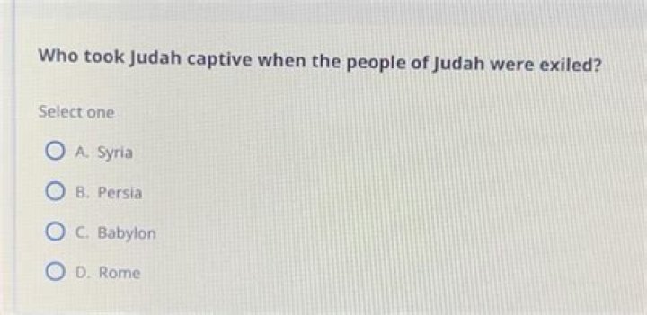 Who took Judah captive when the people of Judah were?