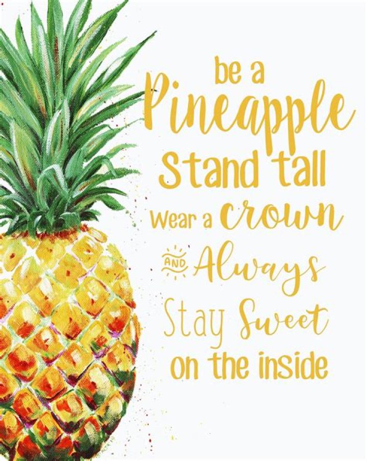 Who Wrote be a pineapple quote?