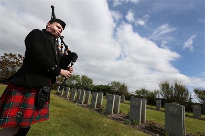 Why are bagpipes used at funerals?