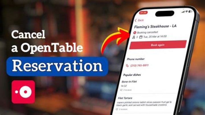 Why can’t I cancel my reservation on OpenTable?