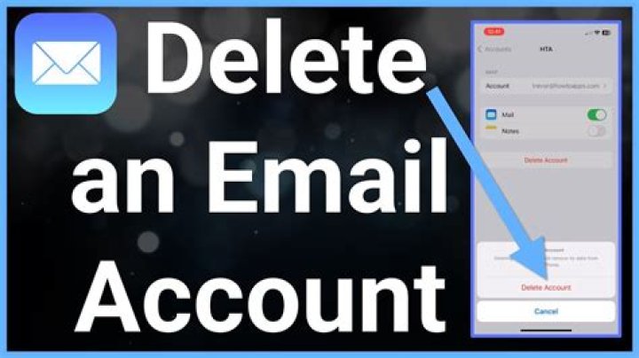 Why can’t I delete an email account from my Iphone?