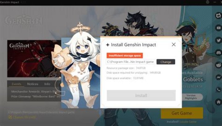why can’t i install genshin impact on pc?