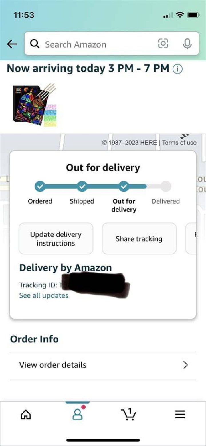 why does amazon say arriving today but not out for delivery?