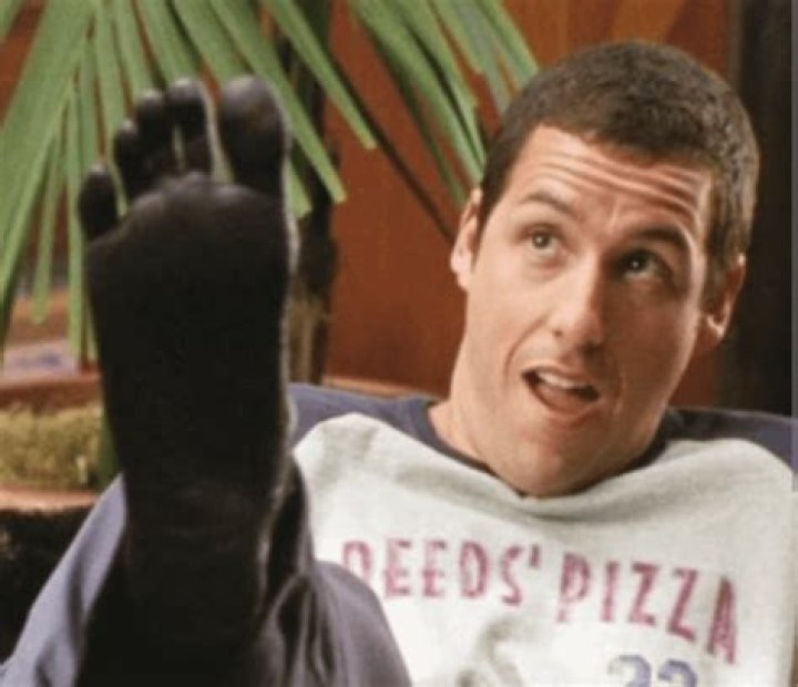 Why does Mr Deeds have a black foot?