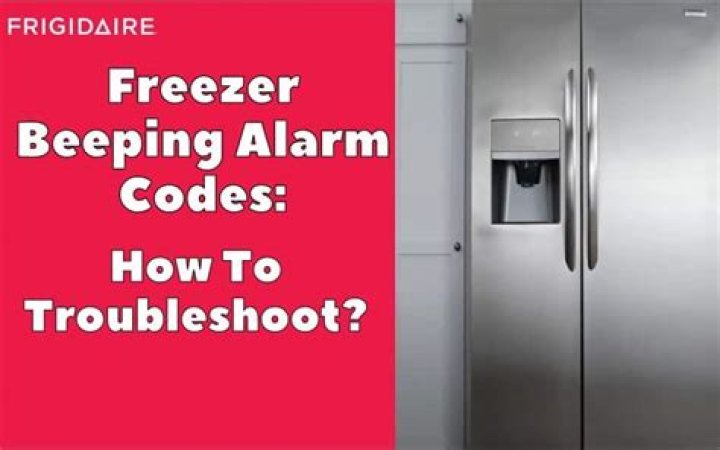 Why is Frigidaire refrigerator beeping?