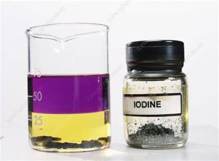Why is iodine soluble in water?