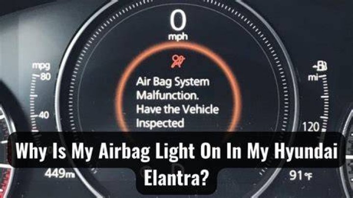 Why is my airbag light on in my Hyundai Elantra?