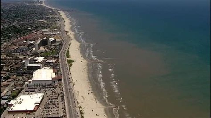 Why is the Galveston beach water brown?