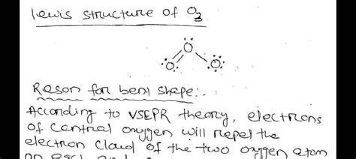 Why ozone has a bent shape instead of a linear shape?