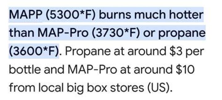 Why was MAPP Gas discontinued?