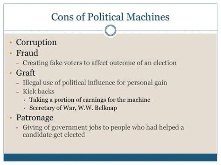 Why were the political machines difficult to break up?