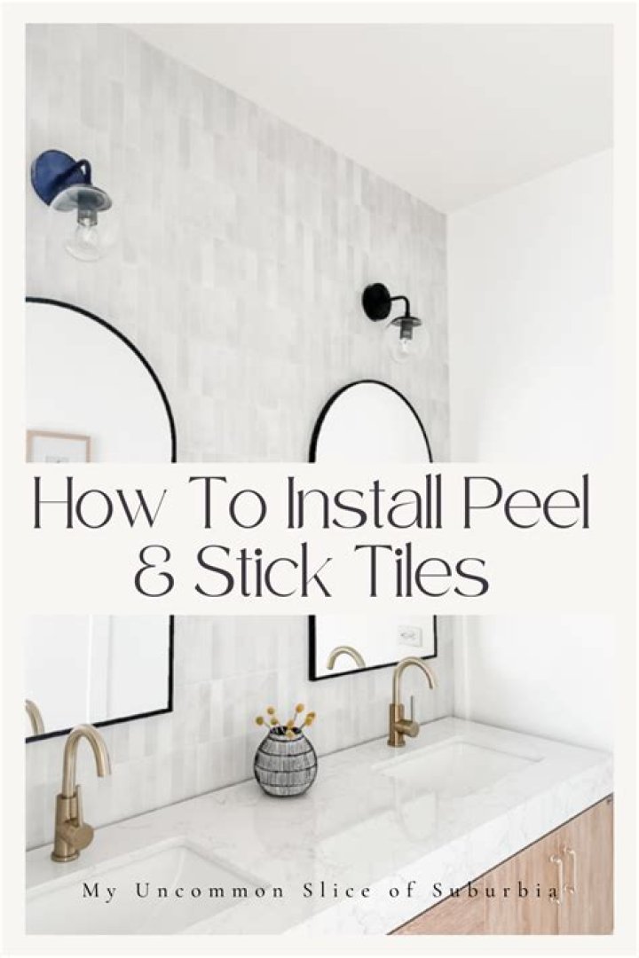 Will peel and stick tile stick to textured walls?